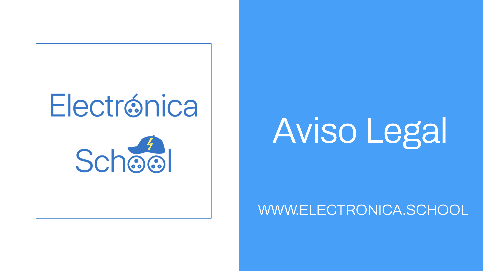 Aviso legal electronica school